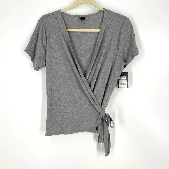 Art Class Gray Wrap Knit Top Girls Size XL NWT - Picture 1 of 5